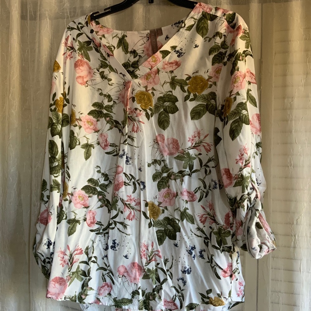 Lightweight floral blouse